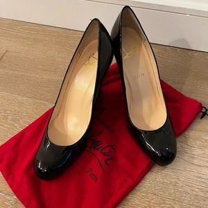Christian louboutin patent leather wedge size 41